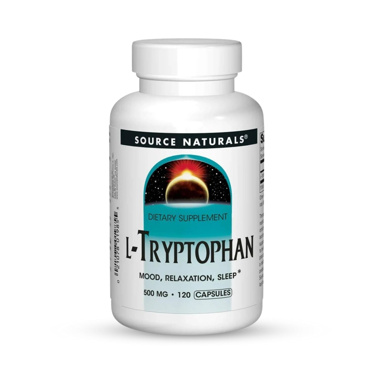 Source Naturals L-Tryptophan 500 mg – 120 Capsules
