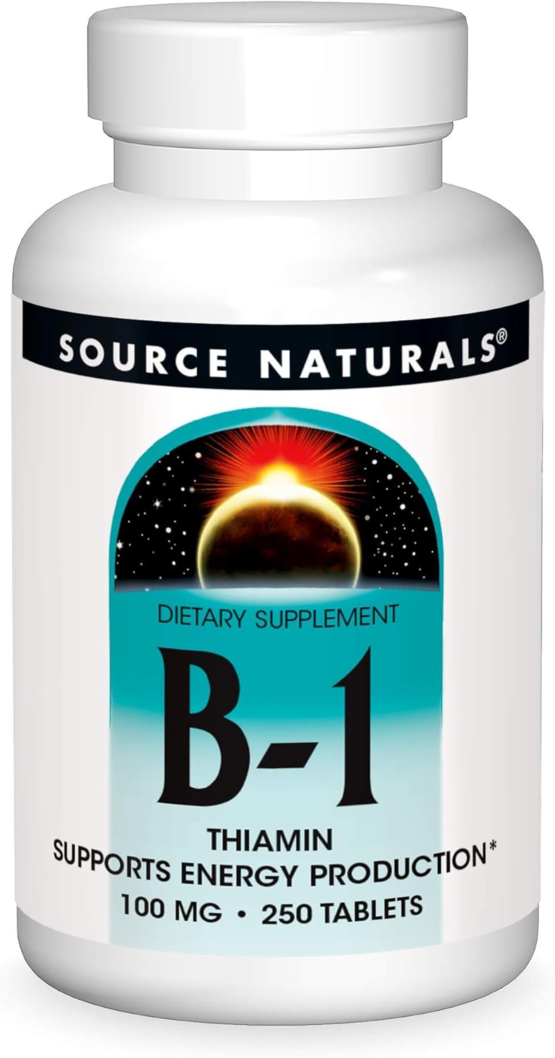 Source Naturals Vitamin B-1 Thiamin 100 mg – 250 Tablets
