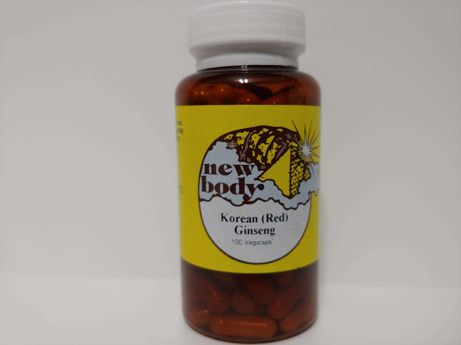 New Body Products GINSENG (KOREAN RED) 100 Vegicaps This Product Contains No Fillers, Binders, or Additives