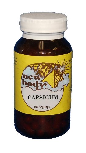 New Body Products CAPSICUM 100 VEGICAPS BY NEW BODY This Product Contains No Fillers, Binders, or Additives