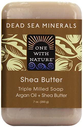 One With Nature, Dead Sea Mineral Bar Soap, Shea Butter, 7 oz