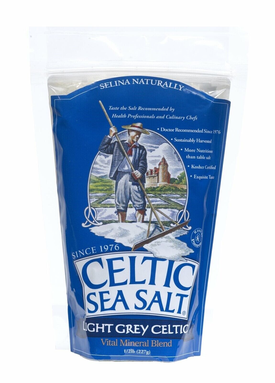 Celtic Sea Salt Light Grey 8 oz Pouch